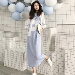 Váy nữ thun nữ dáng dài tay lỡ