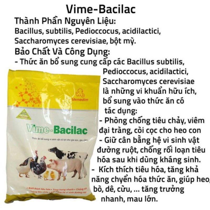 1kg VIME-BACILAC dùng cho trâu bò lợn gà