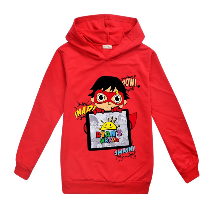 Áo Hoodie Tay Dài In Hình Ryan Toys Review Cho Bé Trai Và Gái