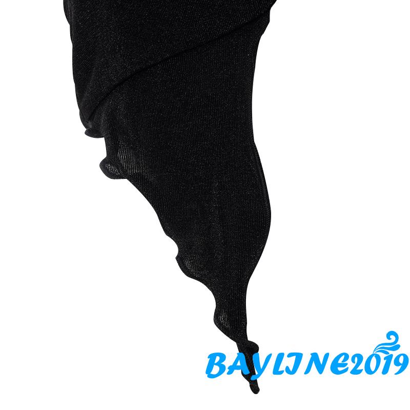 Áo Crop Top Cổ Yếm Không Tay Hở Lưng Màu Đen Quyến Rũ Dành Cho Nữ