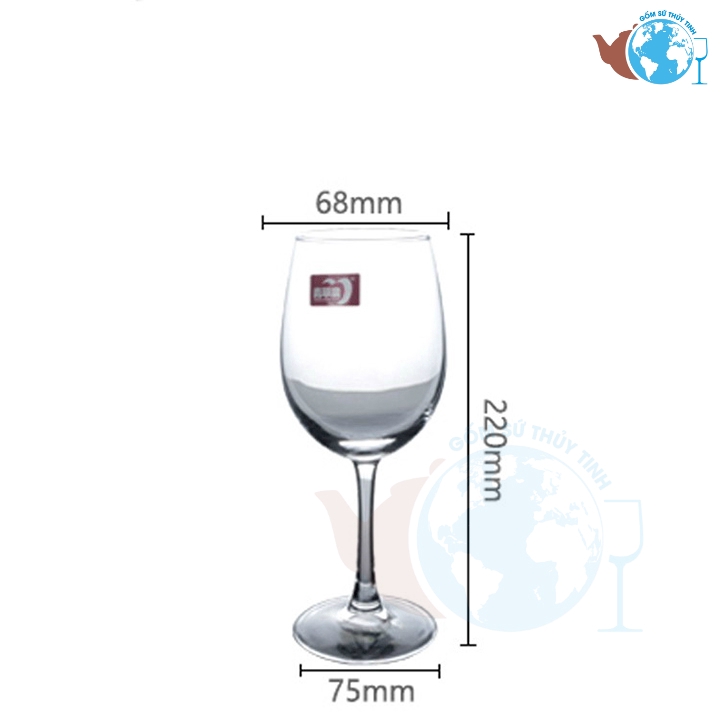 Bộ 6 ly rượu vang pha lê EJ5202 DELI
