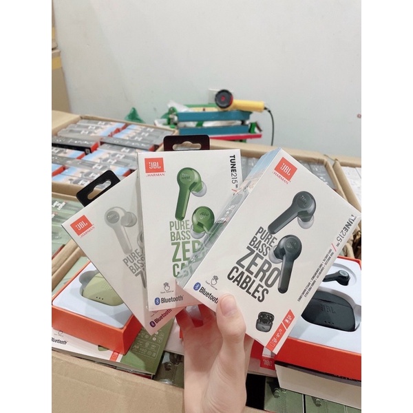 Tai nghe BLUETOOTH không dây JBL Tune 215 TWS tai nghe nhét tai JBL Live đỉnh cao dùng cho IOS / Android