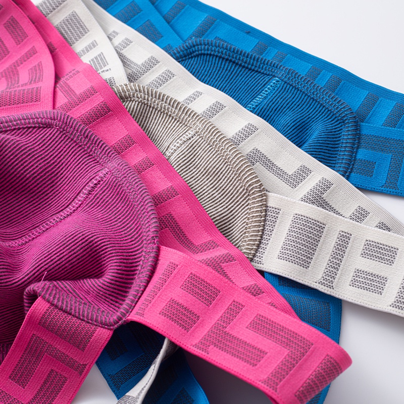 ORLVS Quần lót lưng thấp vải cotton thoáng khí thời trang gợi cảm cho nam Bs3126