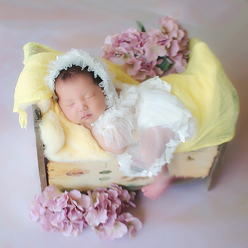 Set Đồ 3 Món Gồm Nón + Áo + Quần Ngắn Làm Phụ Kiện Chụp Ảnh Cho Bé Sơ Sinh
