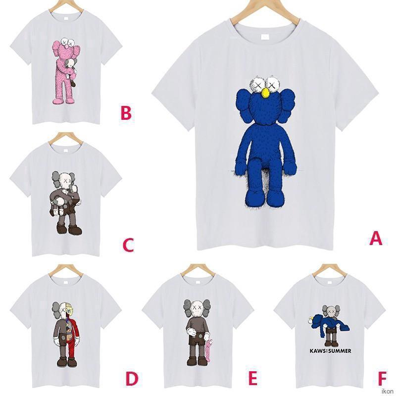 Áo thun tay ngắn hoạ tiết hoạt hình thiết kế đơn giản