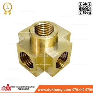 Ngã năm thau nối ren trong 13mm