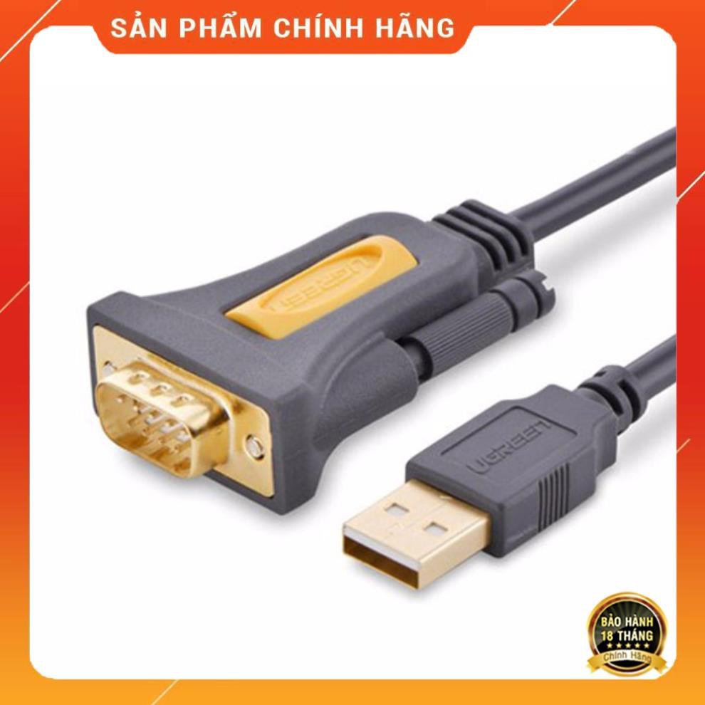 Cáp USB 2.0 to COM DB9 RS232 UGREEN 20222 dài 2M chính hãng ✔HÀNG CHÍNH HÃNG ✔