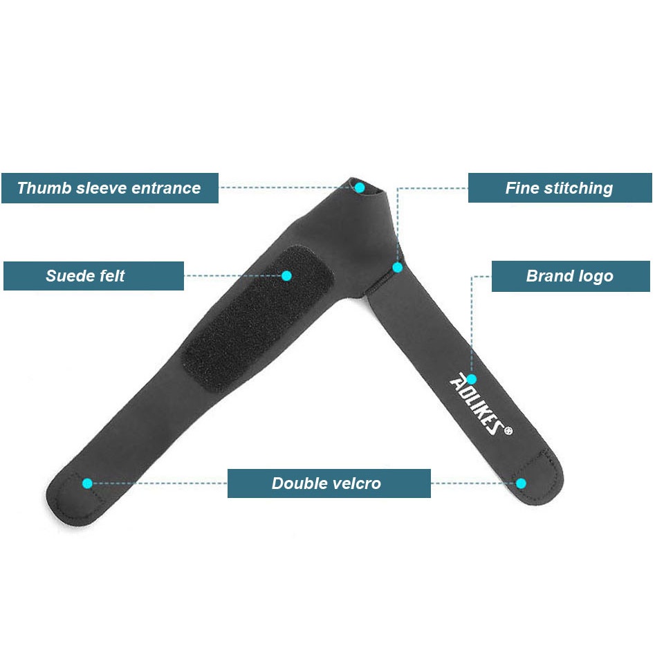 Crosail 1pc băng quấn cổ tay đàn hồi ngón tay cái tay bảo vệ cổ tay nẹp ngón tay
