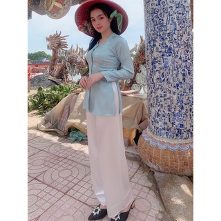 Bộ bà ba đi lễ ,chùa vải gấm đẹp