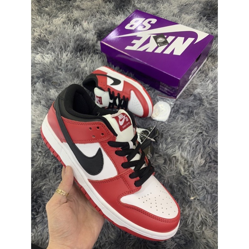 (free ship +ảnh thật) Giầy Nam Nữ thể thao SB dunk pro J-pack Chicago Hot da bò (full box)