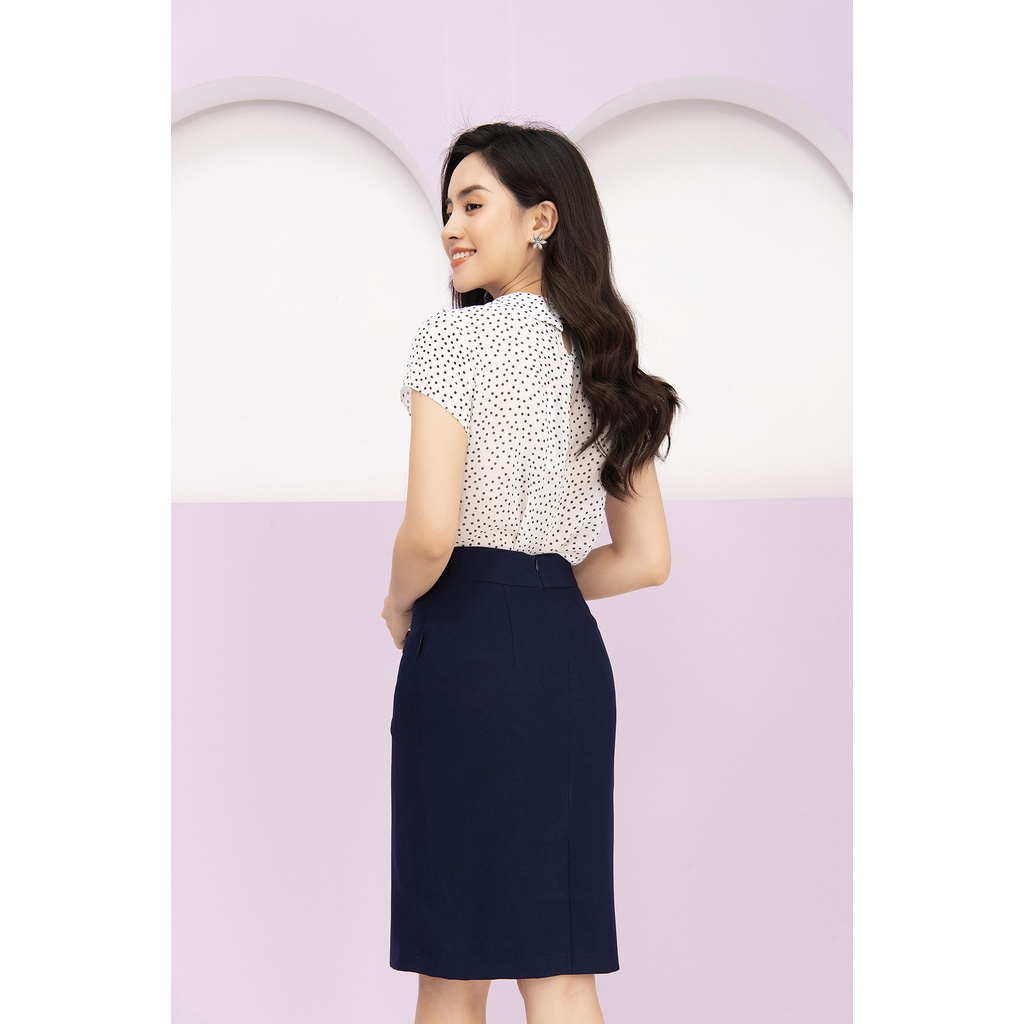 Chân váy chữ A cách điệu LUPERI LFCV583