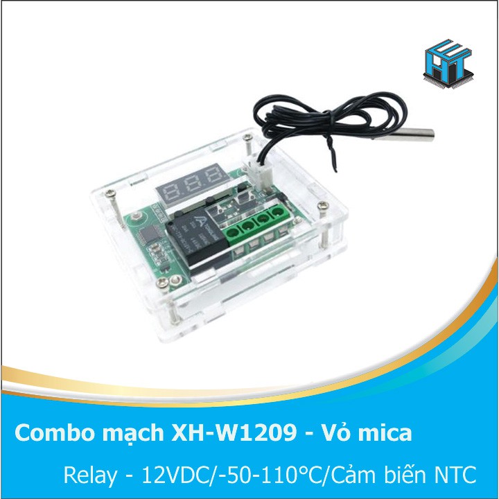 Module cảm biến nhiệt độ XH-W1209 Relay 12V hiển thị LED