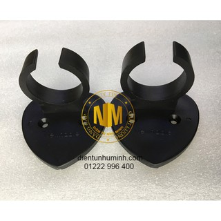 2 Cái Gác Mic bắt tường - Cắm mic bắt tường ( Hình Trái Tim Màu ĐEN )