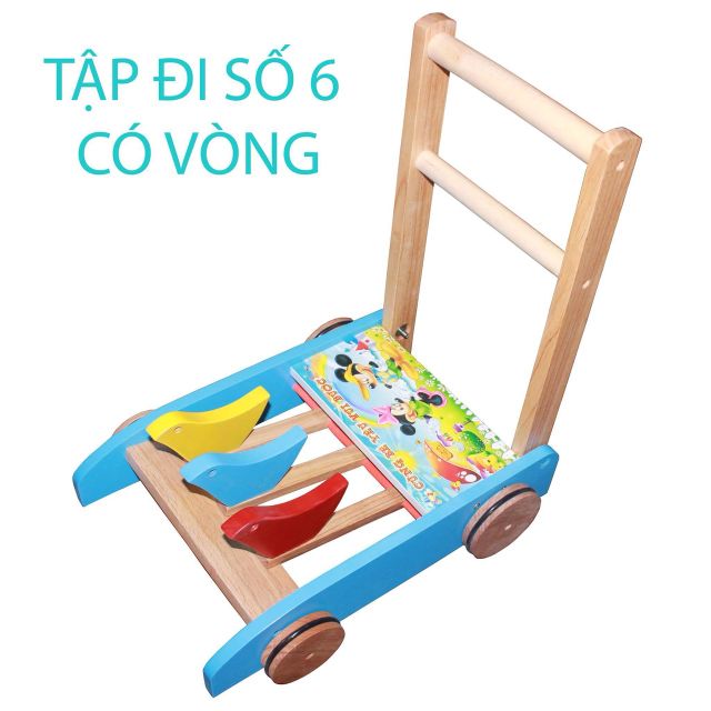 Xe tập đi gỗ cao cấp
