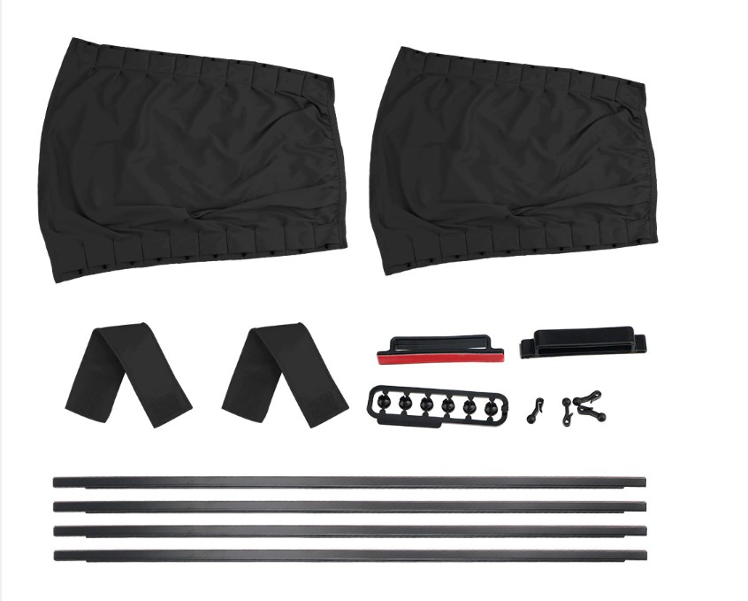 Set 2 tấm Màn Che Phủ Xe Hơi Màn Bên Che Nắng Cửa Sổ Rèm Cửa