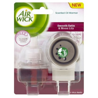 Bộ khuếch tán tinh dầu tự động Air Wick Smooth Satin and Moon Lily 19ml QT04987 - hương hoa ly