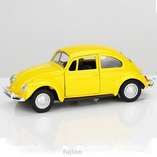 Alloy Anti Fall Beetle Diecast Opening Door Pull Back Action Car Model