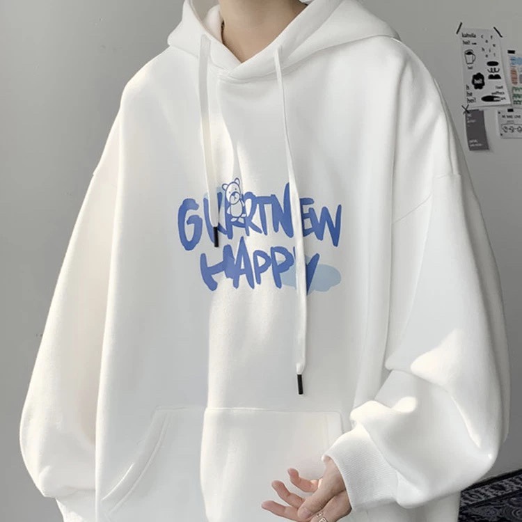 Áo Hoodie Dáng Rộng Phong Cách Thời Trang Hong Kong Cho Nam Giới