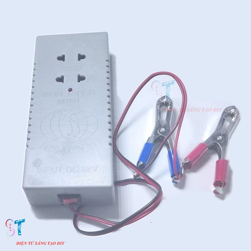 BỘ CHUYỂN ĐỔI ĐIỆN INVERTER 12V LÊN 220V 40W CÓ SẴN Ổ CẮM