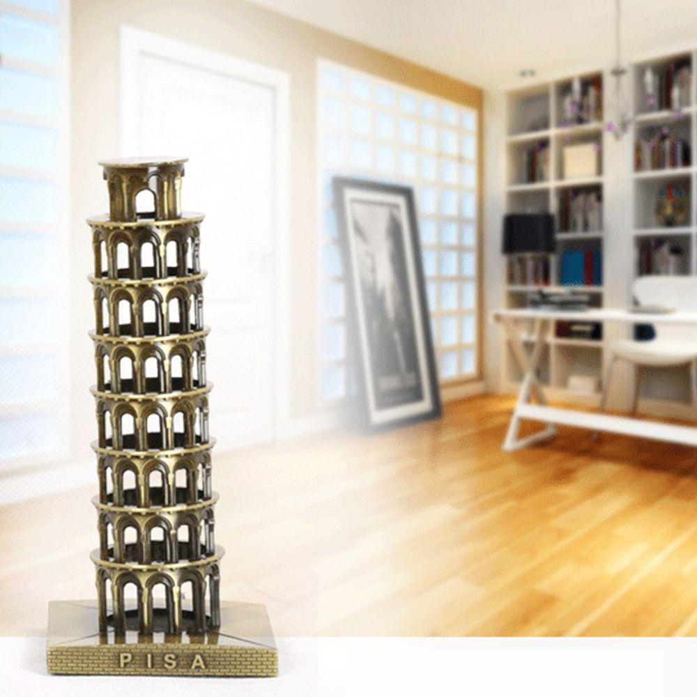 LANSEL Tượng Tháp Pisa Bằng Kim Loại Để Bàn Trang Trí