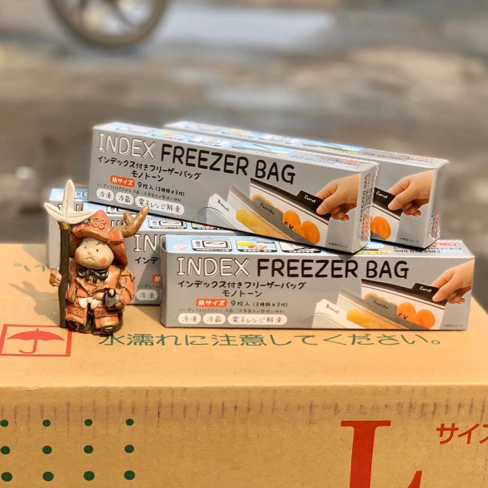 Túi zip đựng thực phẩm Nhật Bản an toàn (9 cái)