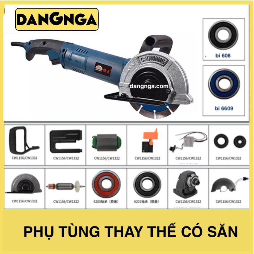 Máy Cắt Rãnh Tường Caowang CW1332 1 Lưỡi, Máy Cắt Rãnh Tường Công Suất 1800w Độ Bền Cao