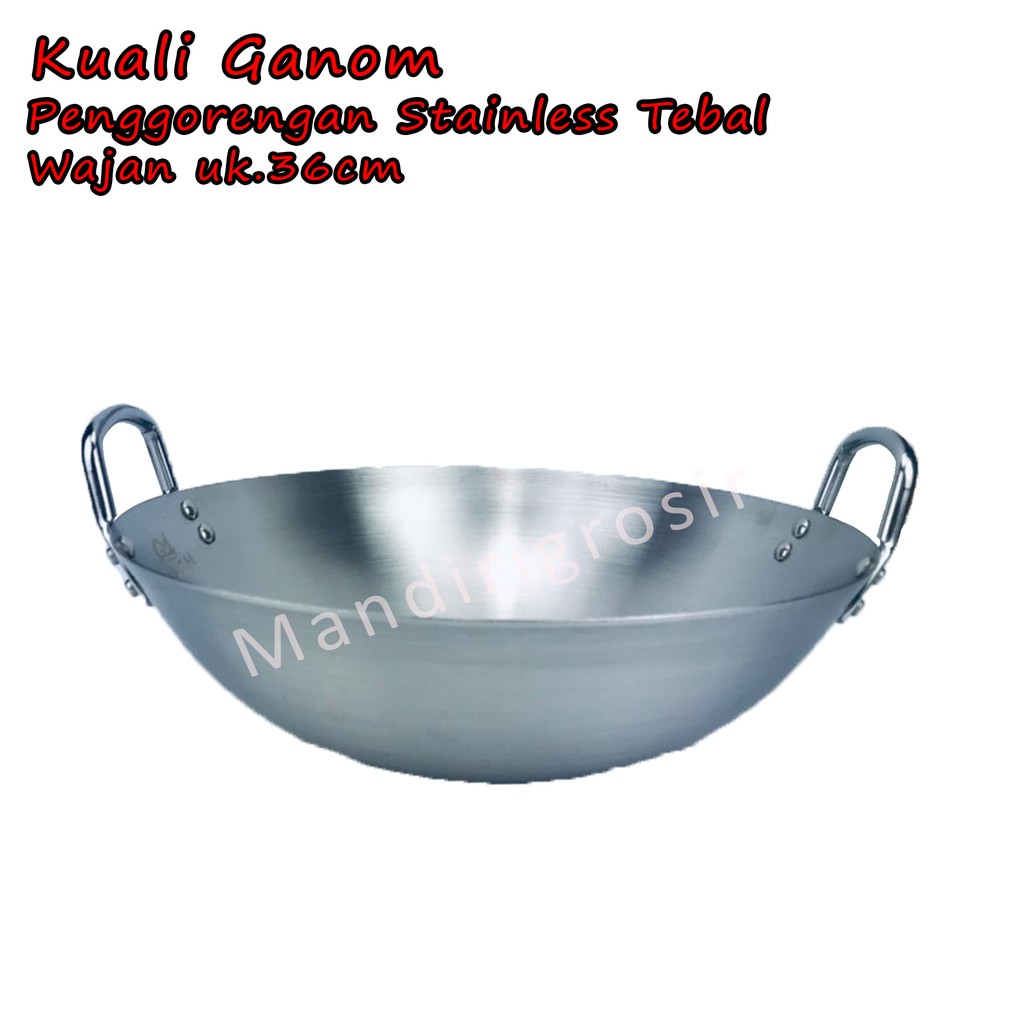 Chảo Chiên Bằng Thép Không Gỉ Dày Dặn Kích Thước 32cm