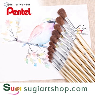 Cọ màu nước pentel zbs1 | đầu cọ mềm mượt | nhiều kích cỡ khác nhau