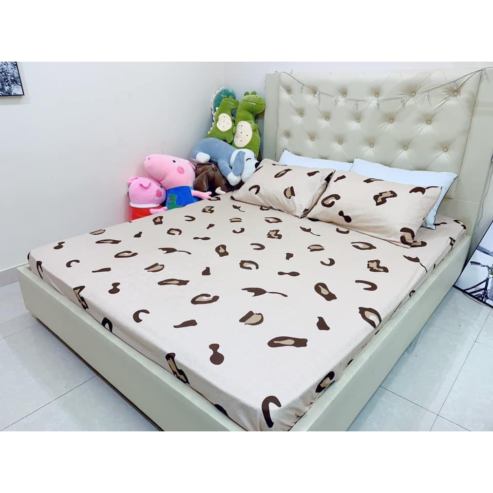 Bộ ga gối 1m8 cotton poly nhập khẩu loại 1(mẫu 10)