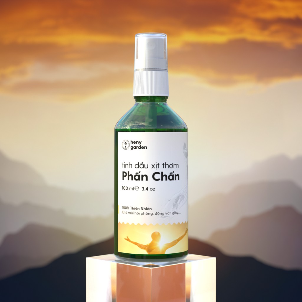 Tinh Dầu Xịt Khử Mùi Phòng, Mùi Hôi Giày, Diệt Khuẩn 100ml - Hương Phấn Chấn - HENY GARDEN