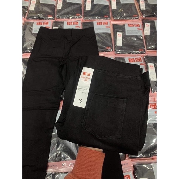 KÈM ẢNH THẬT-Quần legging đen U.ni túi zip hồng