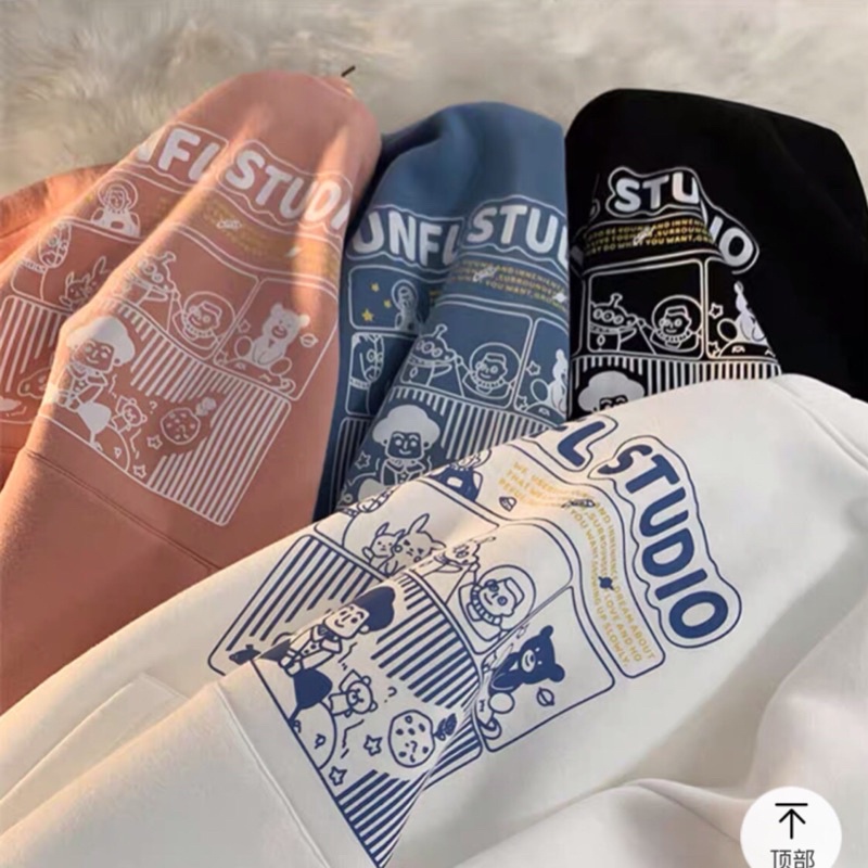 [ BÁN SỈ ] Áo HOODIE STUDIO Chất Nỉ Cotton