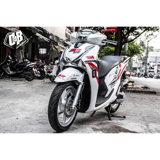 [D4B-Tem chuẩn xịn] Tem trùm xe SH 2017 Red Ohlins Racing
