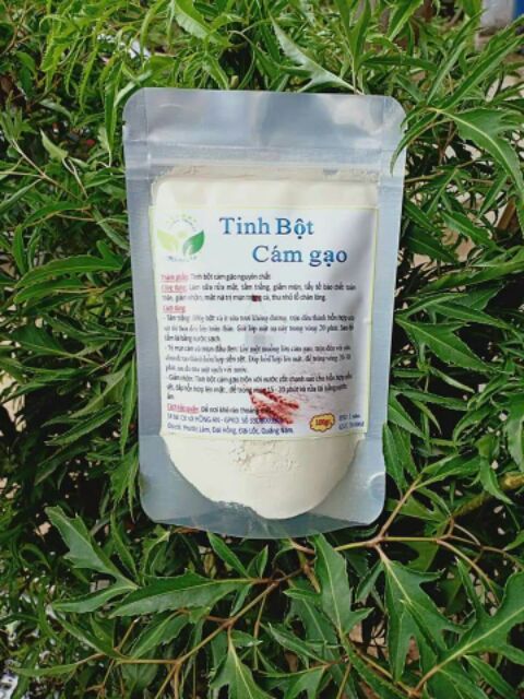 Tinh bột đậu đỏ - tinh bột cám gạo - tinh bột trà xanh xanh - bột dưỡng da thiên nhiên HỒNG AN