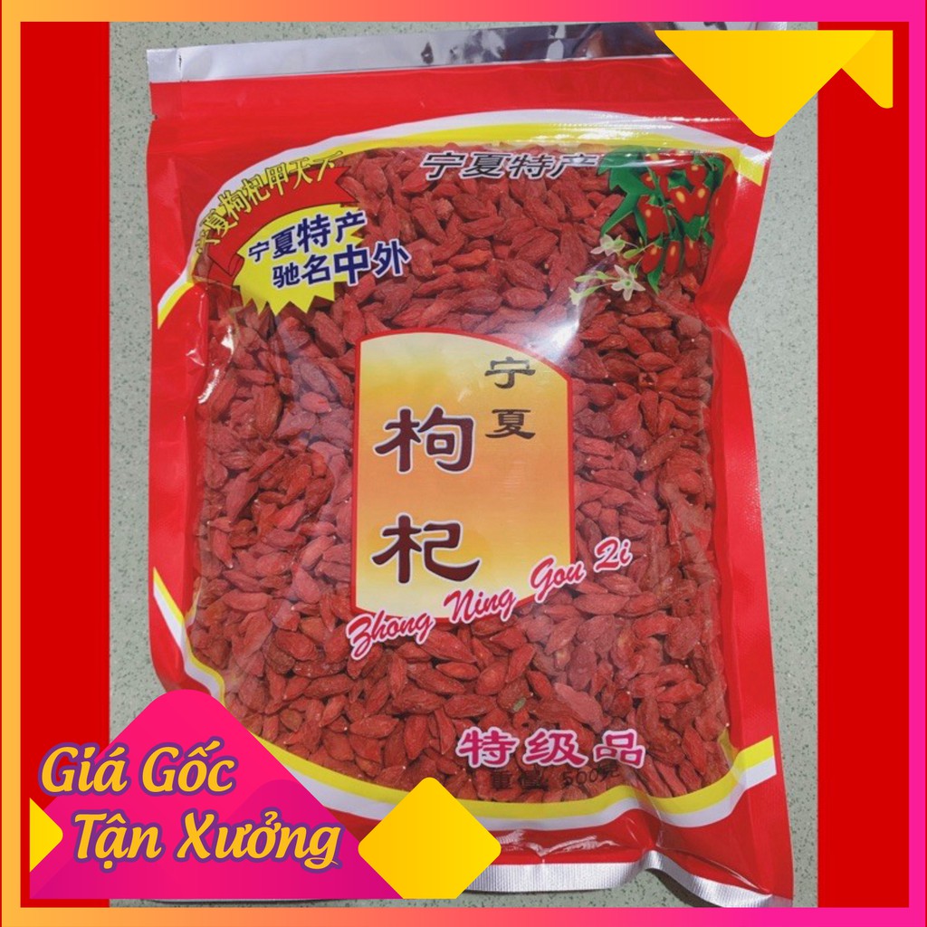 [Hàng Cao Cấp] Kỷ tử đỏ Ninh Hạ 500g-1kg hạt to đều, ngọt hạt kỷ tử Organic hàng loại 1 - Dược Liệu Quý