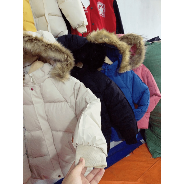 (HCM) ÁO KHOÁC PHAO MÙA ĐÔNG NỮ CÓ MŨ LÔNG VŨ CỰC XINH THỜI TRANG MÙA ĐÔNG ẤM ÁP , GIỮ ẤM CƠ THỂ KME FASHION