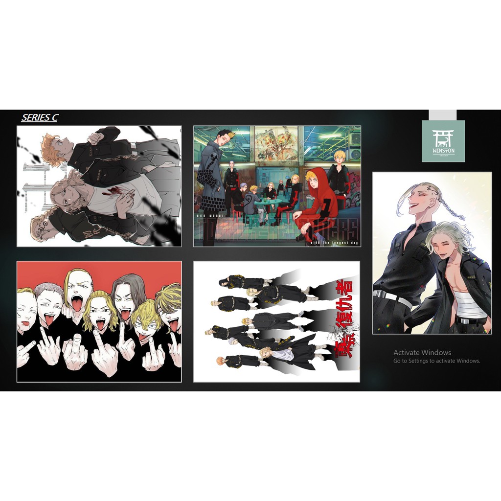 WINSTON ORDER | SET 5 posters a4 anime Tokyo Revengers - Kịch Trường của Takemichi giấy couche bóng 250 gsm | order