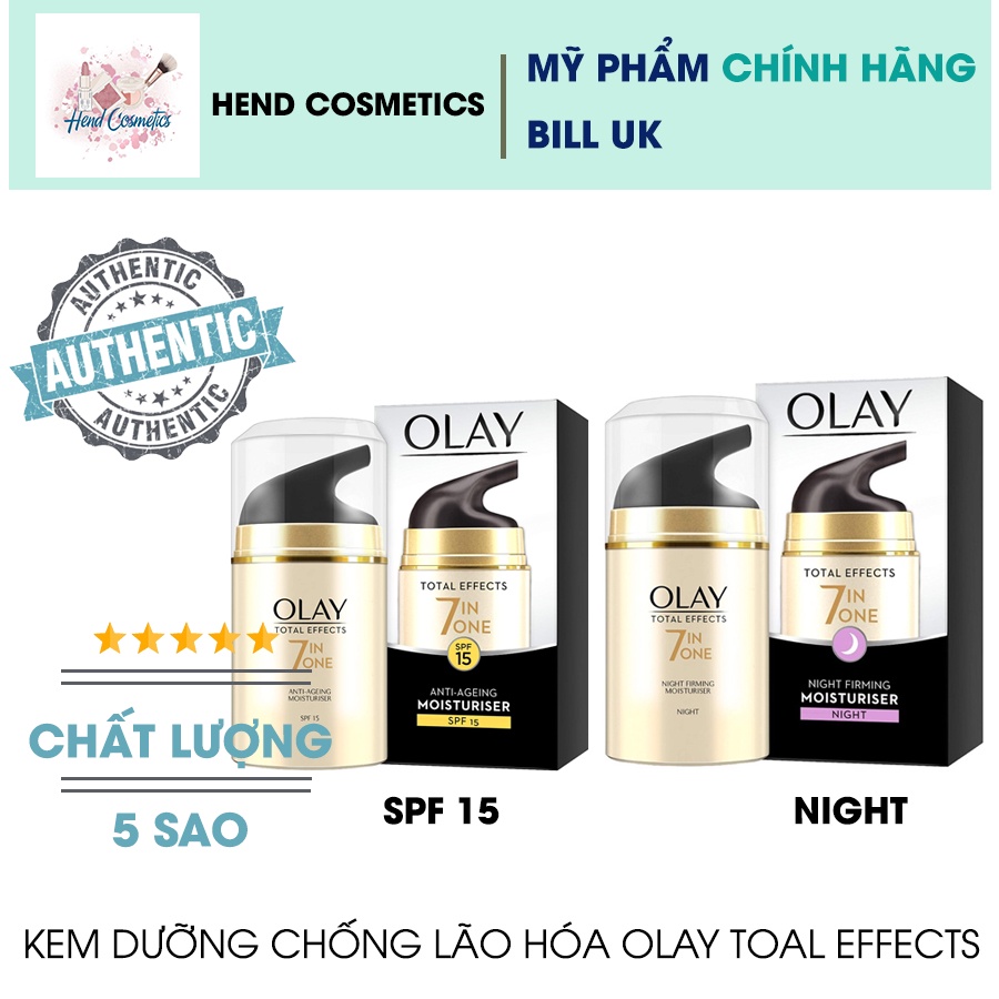 OLAY UK Kem dưỡng da chống 7 dấu hiệu lão hoá Olay total Effect hàng UK Anh Quốc