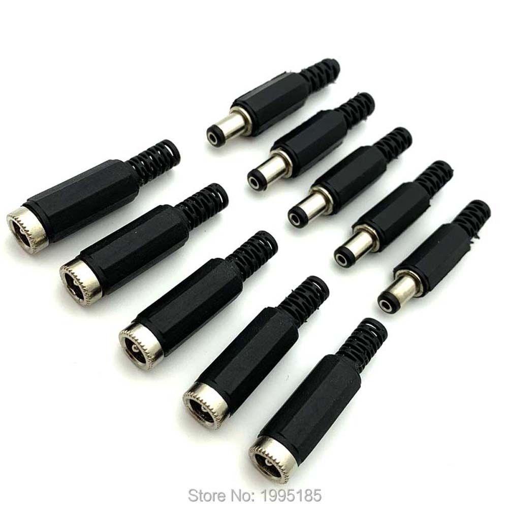 Set 10 Đầu Nối Jack Cắm DC 5.5mm x 2.1mm 2.1mm * 5.5mm Chuyên Dụng