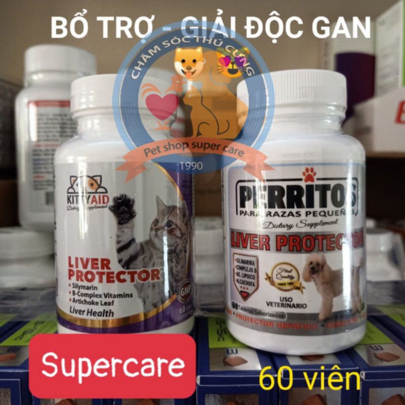 Combo 5 Viên Liver Protector - Giúp Bảo Vệ Gan, Thải Độc Gan Chó Nhỏ &amp; Mèo (Hàng Usa)