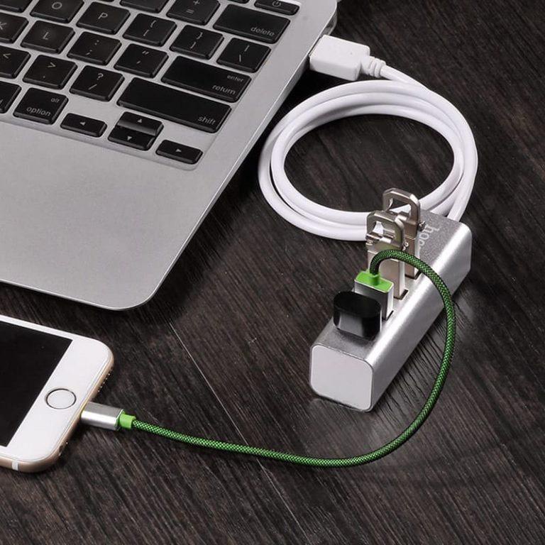 Bộ hub chia 4 cổng usb Hoco HB1 - truyền tải dữ liệu nhanh - sạc cùng lúc nhiều thiết bị