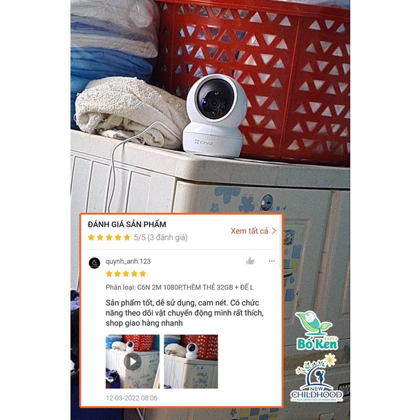 CAMERA WIFI THEO DÕI EZVIZ C6N XOAY 340 ĐỘ [100% HÀNG CHÍNH HÃNG]