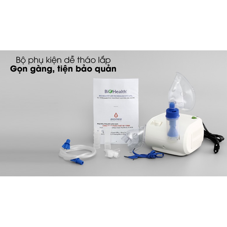 Chính hãng - MÁY XÔNG KHÍ DUNG - XÔNG MŨI HỌNG Biohealth NEB EASY - Bảo Hành 3 Năm Chính Hãng - thương hiệu Úc