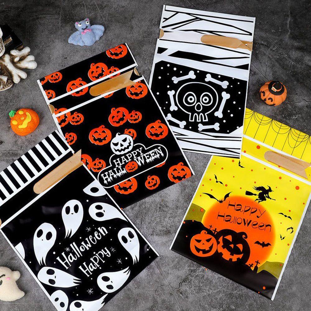 Bộ 50 Túi Đựng Kẹo / Bánh Quy Trang Trí Tiệc Halloween