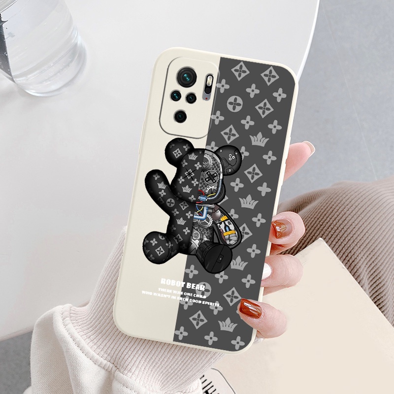 Ốp điện thoại mềm chống sốc bảo vệ camera hình gấu độc đáo cho Xiaomi Redmi Note 10 Pro Max 10s 4G 5G 10Pro 10ProMax  | BigBuy360 - bigbuy360.vn