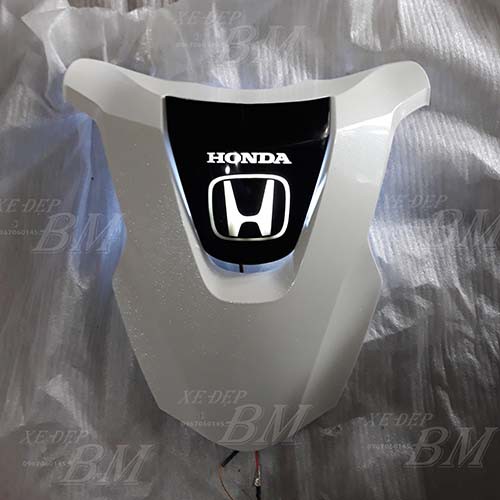 mặt nạ xe SH độ LED logo HONDA màu trắng