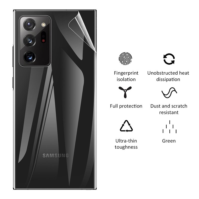 Miếng Dán Bảo Vệ Mặt Sau Cho Samsung Galaxy S21 S20 Fe S10 S9 S8 Plus Ultra Note 9 8 20 10 Plus Ultra Lite Kính