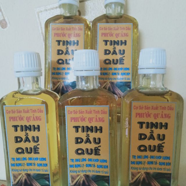 COMBO 5 Chai tinh dầu quế nguyên chất  (thể tích 60ml )