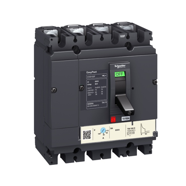 Aptomat MCCB LV525343 Schneider 4P 690V AC 50/60 Hz