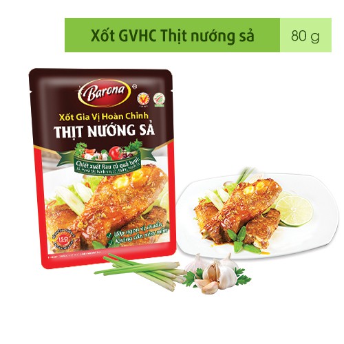 Xốt Gia Vị Hoàn Chỉnh BARONA - Thịt Nướng Sả 80g | BigBuy360 - bigbuy360.vn